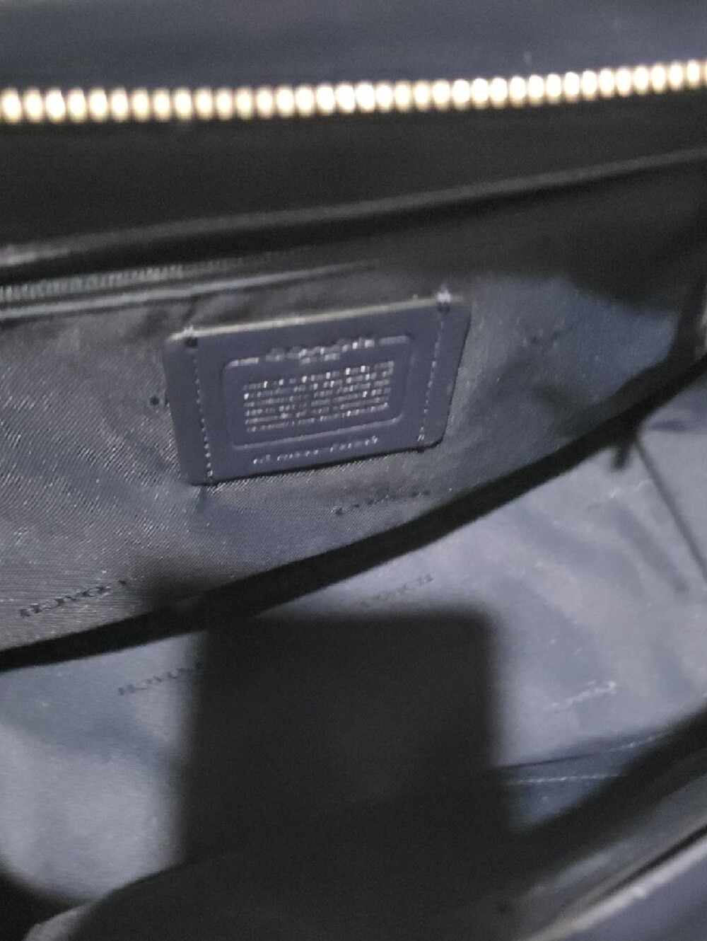 Coach Swagger 27 Navy Pebbled Leather Satchel with Silver Hardware Purse F87295 - Picture 11 of 16